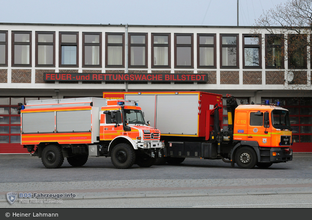 HH - BF Hamburg - F 25 Billstedt - GW-Rüst 2 und WLF mit AB-Rüst (04/2012)