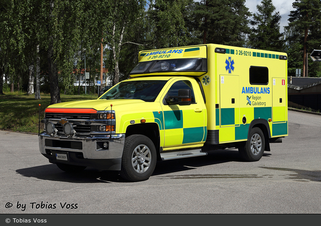 Sandviken - Landstinget Gävleborg - Ambulans - 3 26-9210 (a.D.)