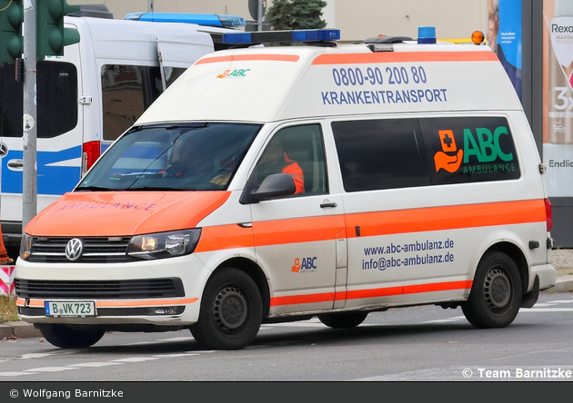 Krankentransport ABC Ambulance - VW T6 - KTW (B-VK 723)