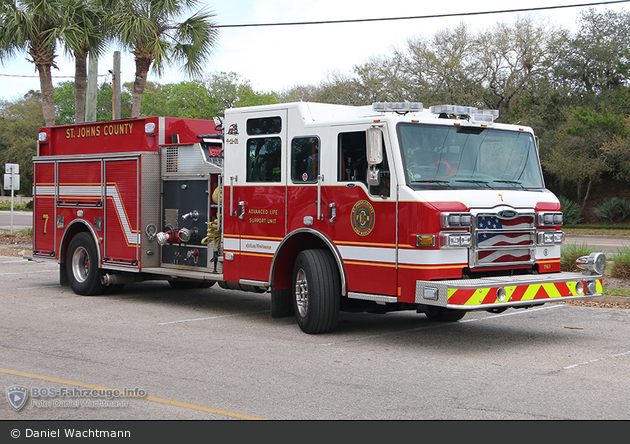 St. Augustine Beach - St. Johns County Fire Rescue - Engine 07 - LF