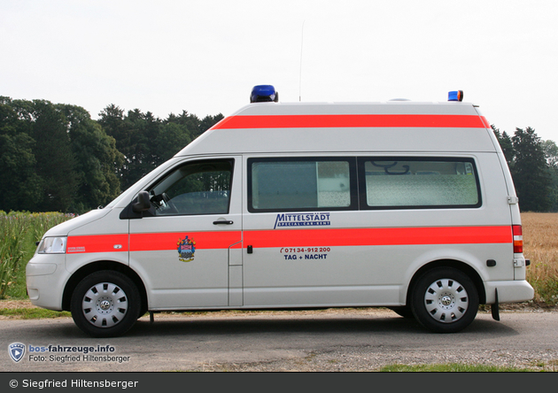 VW Transporter T5 - Mittelstädt Sonderfahrzeuge - KTW