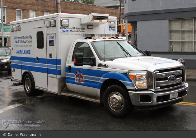NYC - Staten Island - Richmond University Medical Center - Ambulance 5891 - RTW