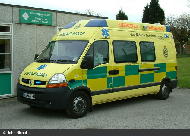 Wombourne - West Midlands Ambulance Service - RTW