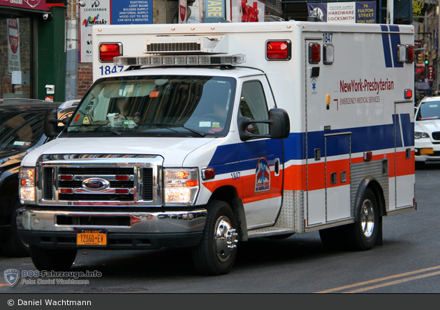 NYC - Manhattan - NewYork-Presbyterian EMS - ALS-Ambulance 1847 - RTW