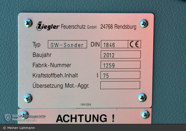 DESY - Technischer Notdienst - GW (HH-SO 2500)