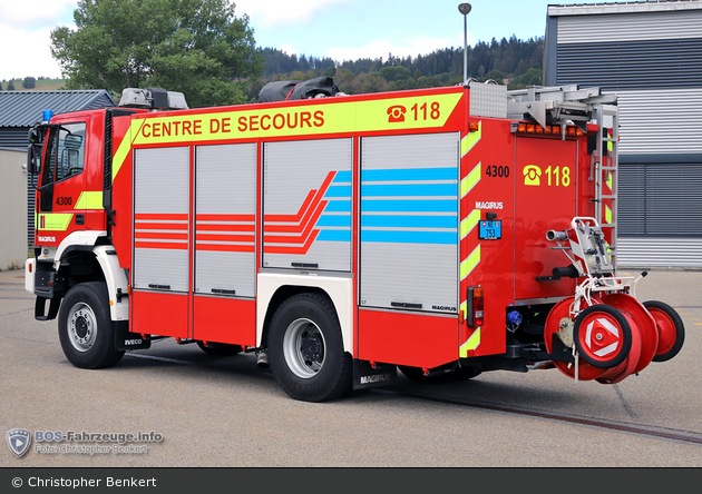 La Chaux-de-Fonds - SIS - TLF 32/30 - Castor 4300