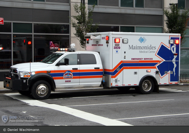 NYC - Brooklyn - Maimonides Medical Center - Ambulance 3809 - RTW
