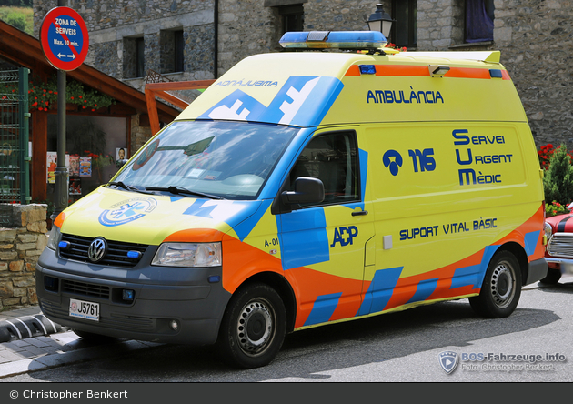 Escaldes-Engordany - Servei Urgent Mèdic - RTW - A-01