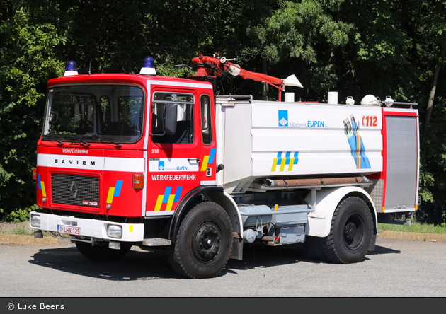 Eupen - Corps de Pompiers Industriels Câblerie d'Eupen - GTLF - 318