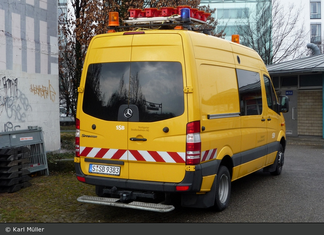 Stuttgart - Stuttgarter Straßenbahnen AG - Einsatzfahrzeug (S-SB 9383)