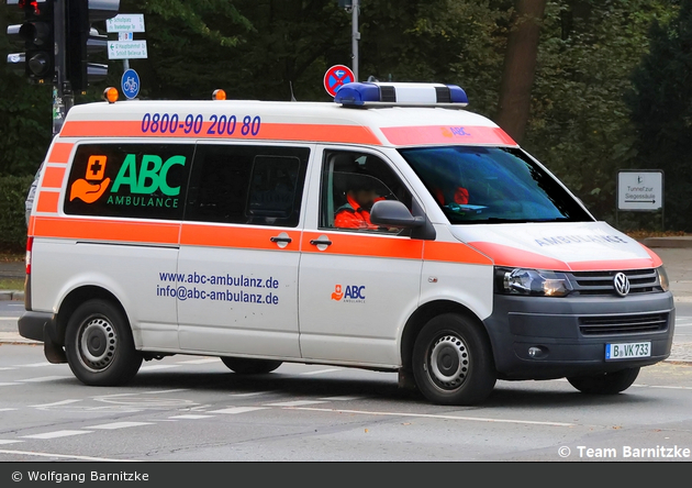 Krankentransport ABC Ambulance - VW T5 - KTW (B-VK 733)