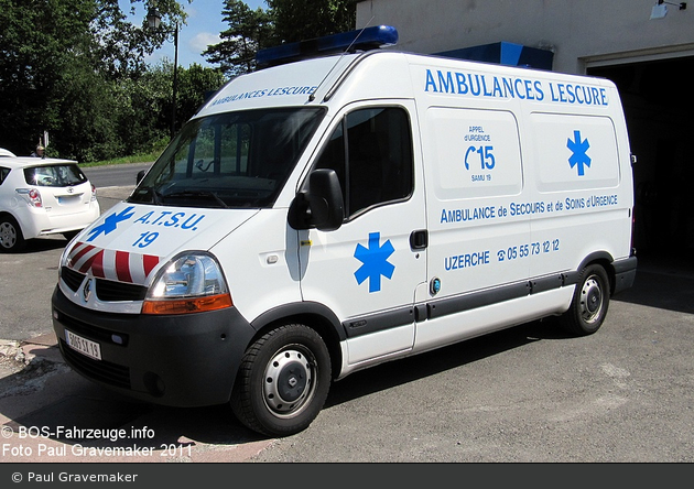 Uzerche - Ambulances Lescure - ASSU - RTW