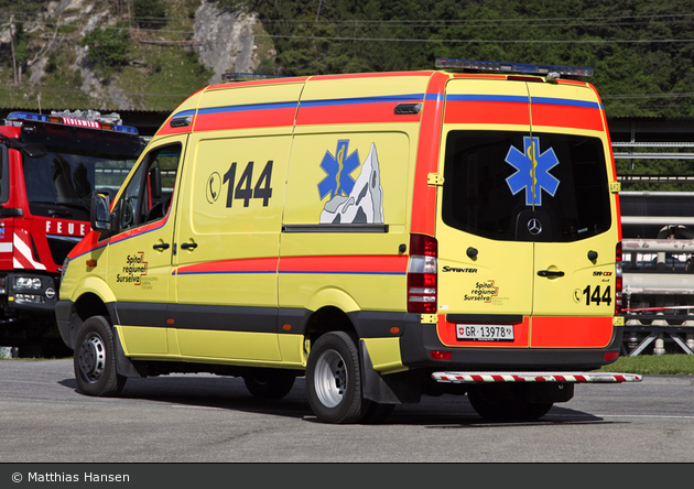 Ilanz/Glion - Regionalspital Surselva - RTW - Maico 2
