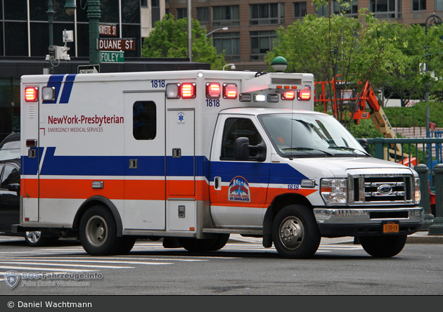 NYC - Manhattan - NewYork-Presbyterian EMS - ALS-Ambulance 1818 - RTW