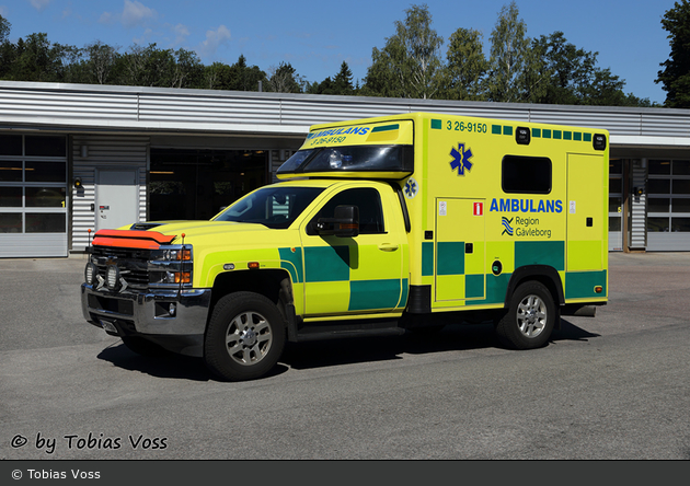 Gävle - Landstinget Gävleborg - Ambulans - 3 26-9150