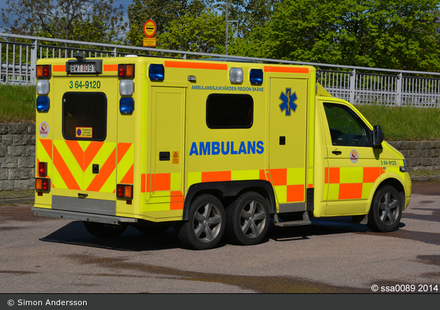 Helsingborg - Ambulanssjukvården Region Skåne - RTW - 3 64-9120 (a.D.)