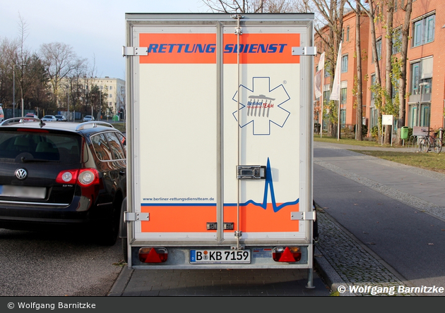 KTP Berliner Rettungsdienst Team - BRT Geräteanhänger
