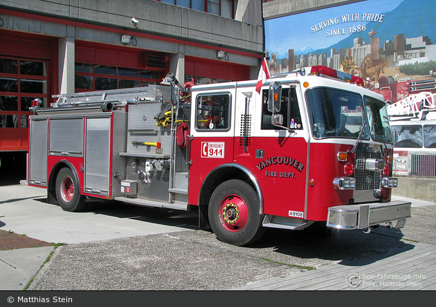 Vancouver - Fire & Rescue Services – Reserve Engine