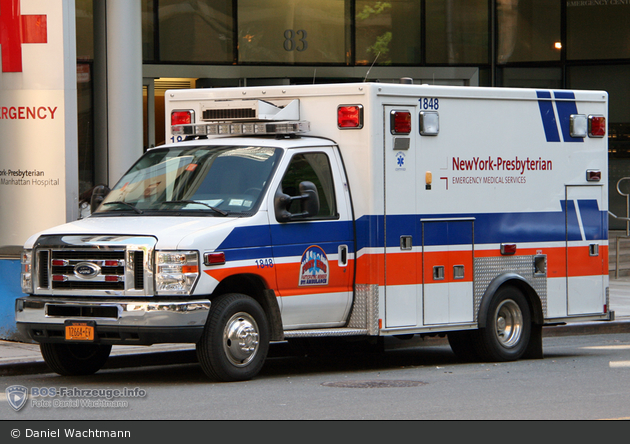 NYC - Manhattan - NewYork-Presbyterian EMS - ALS-Ambulance 1848 - RTW