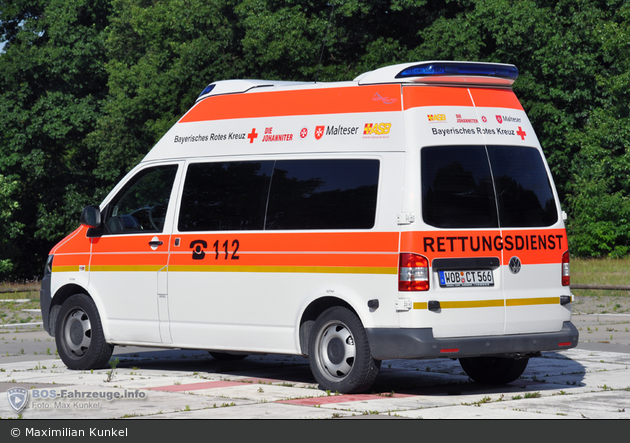 Volkswagen VW T5 - Ambulanzmobile Schönebeck - Testfahrzeug Bayern-KTW (a.D.)