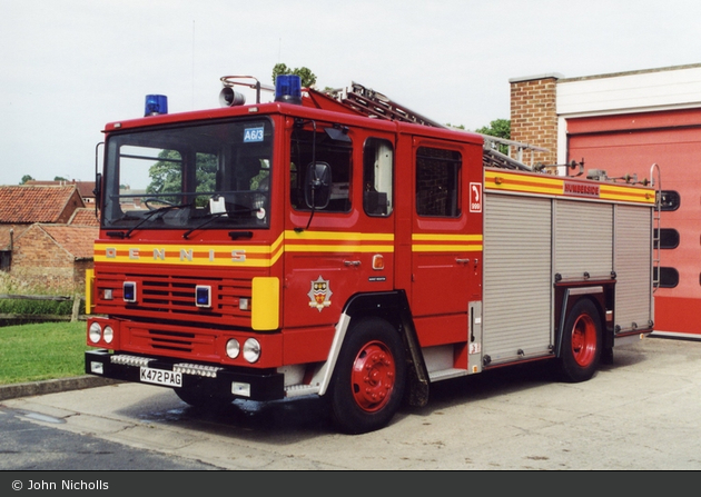 Market Weighton A6 - Humberside Fire Brigade - TLF