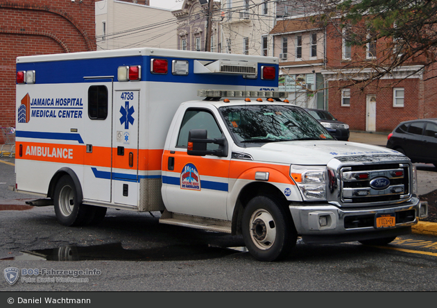 NYC - Queens - Jamaica Hospital Medical Center - Ambulance 4738 - RTW
