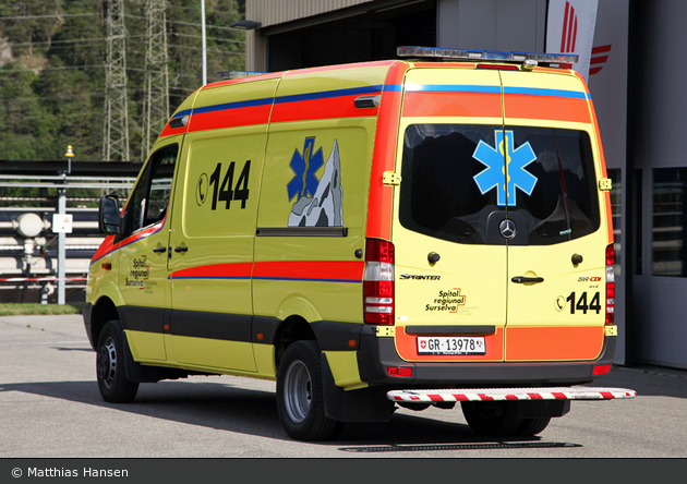 Ilanz/Glion - Regionalspital Surselva - RTW - Maico 2