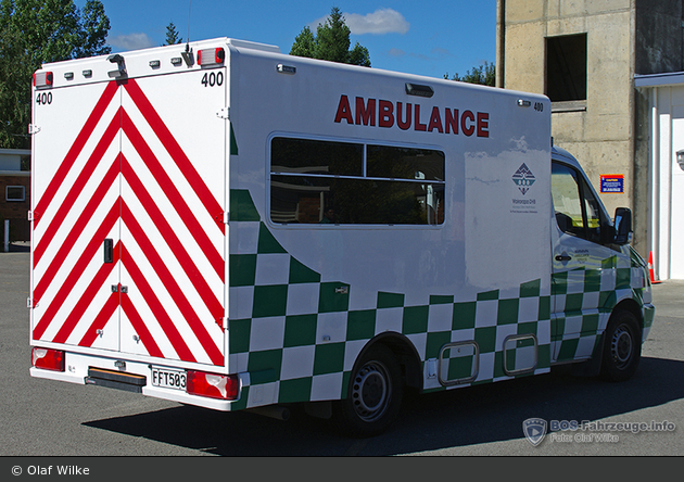 Masterton - Wellington Free Ambulance - RTW - 400 (a.D.)