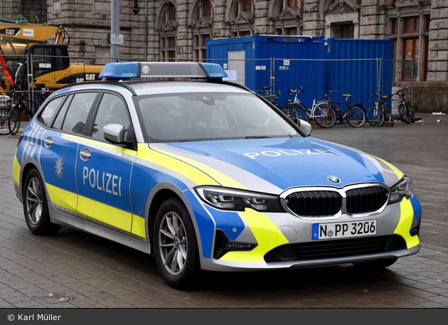 N-PP 3206 - BMW 3er Touring - FuStW - Nürnberg