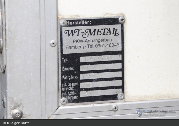 BS-7549 - WT-Metall Thermo - Diensthundeanhänger