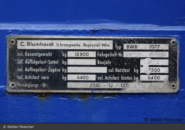 Heros Fulda 23/Anhänger Abstützsystem Holz