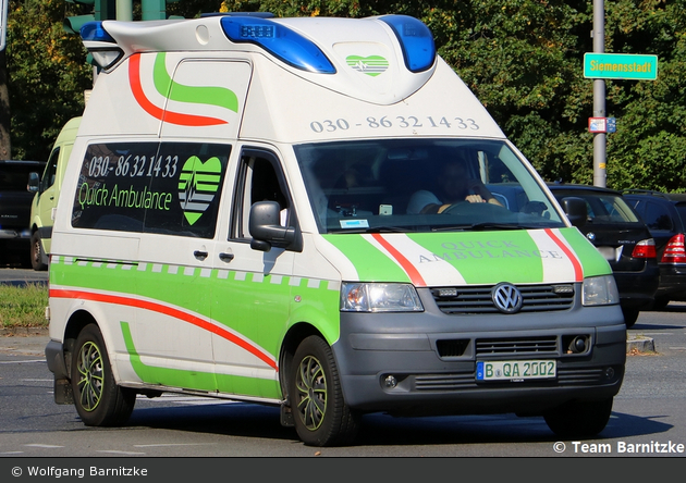 Quick Ambulance - VW T5 - KTW (B-QA 2002)