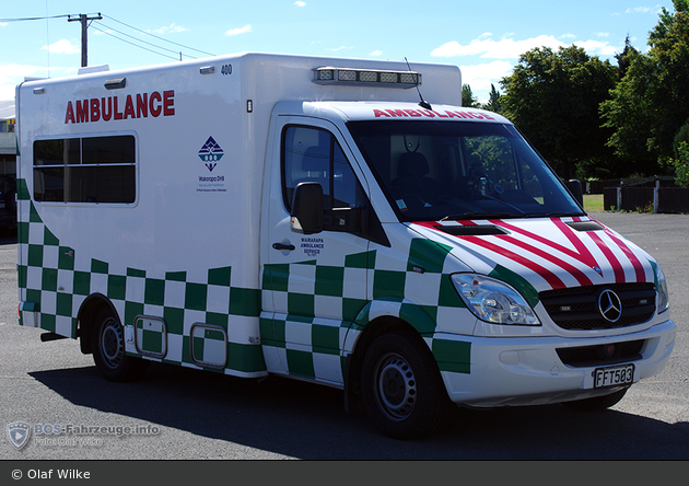 Masterton - Wellington Free Ambulance - RTW - 400 (a.D.)