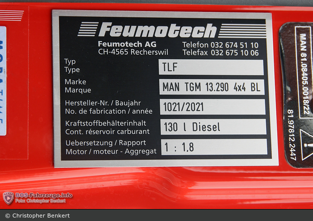 Appenzell - StpFw Appenzell - TLF Strassenrettung