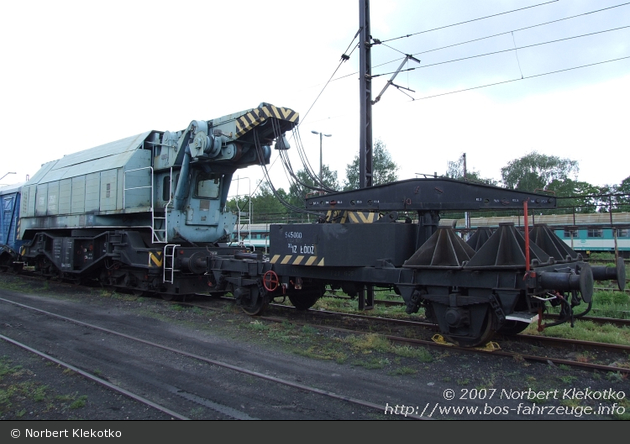 Łódź - PKP - Rettungskran