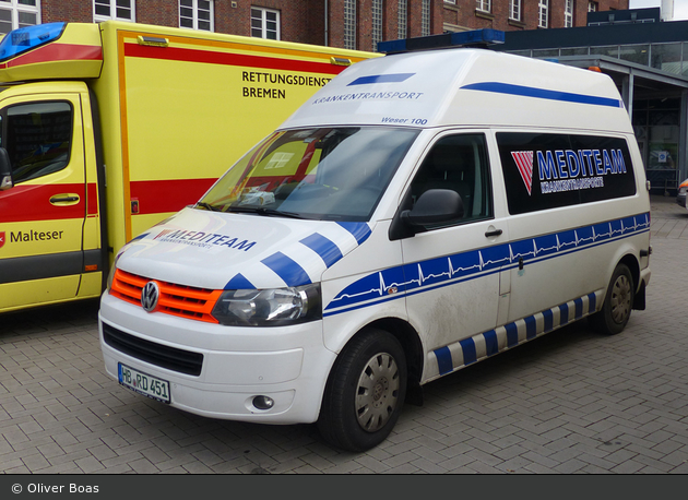Bremen – Mediteam – VW T5 – KTW (HB-RD 451)