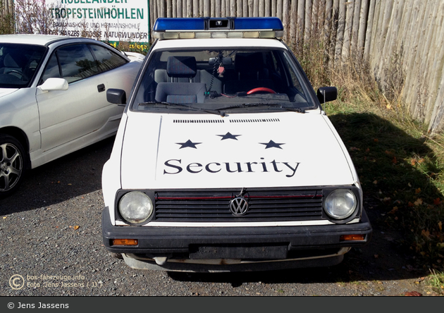 Hasselfelde - VW Golf II - Pullman City Security