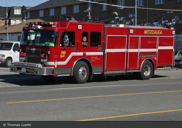 Mississauga - Fire & Emergency Services - Pumper 102