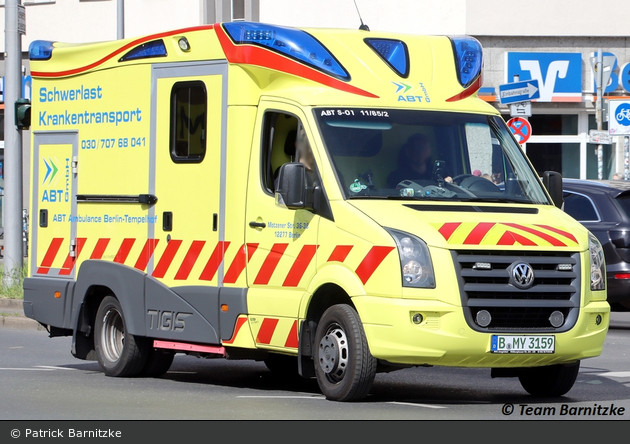 Krankentransport ABT Ambulance Berlin-Tempelhof GmbH - VW Crafter - S-KTW (B-MY 3159)