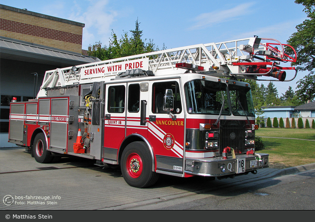 Vancouver - Fire & Rescue Services – Quint 18