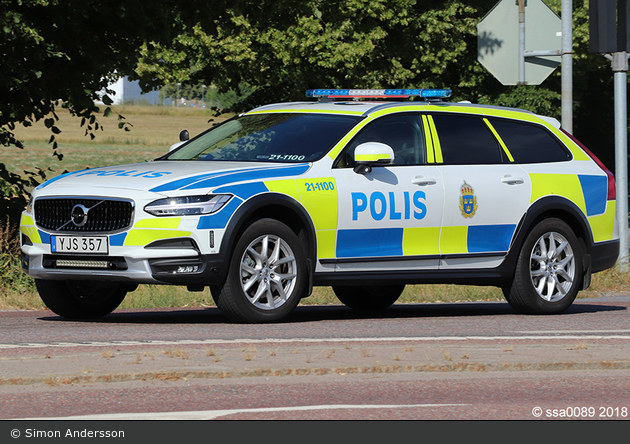 Uppsala - Polis - Radiobil - 1 21-1100