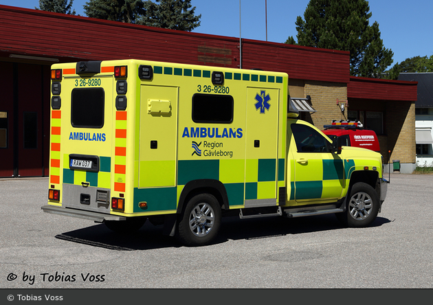 Hofors - Landstinget Gävleborg - Ambulans - 3 26-9280 (a.D.)