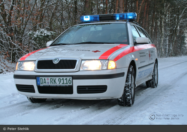 Rotkreuz Darmstadt Land 91/16 - im Winter