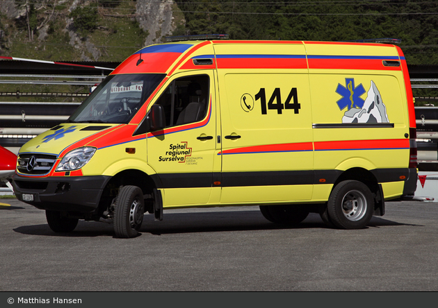 Ilanz/Glion - Regionalspital Surselva - RTW - Maico 2