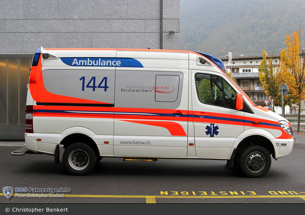 Stans - Kantonsspital Nidwalden - RTW - 72 (a.D.)