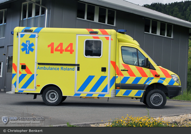 Boudevilliers - Ambulances Roland - RTW - Roland 405