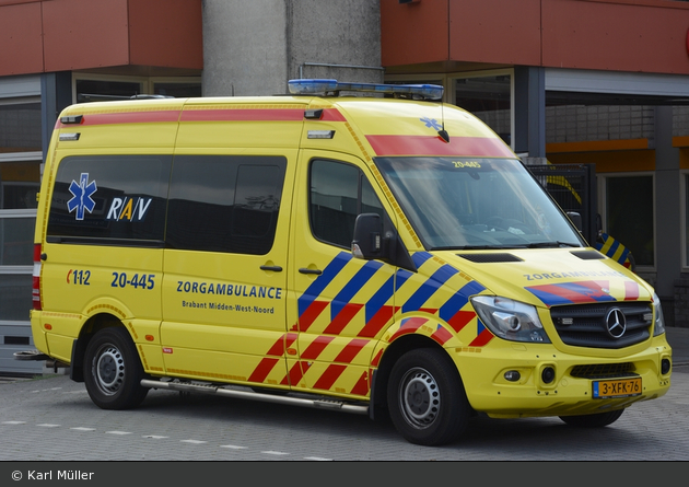 Waalwijk - Regionale Ambulancevoorziening Midden- en West-Brabant - KTW - 20-445