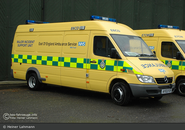 East of England - Ambulance Service - Major Incident Support Unit - E6CD