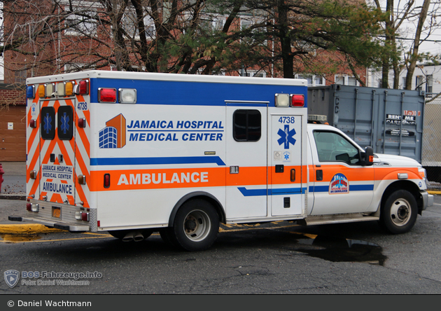 NYC - Queens - Jamaica Hospital Medical Center - Ambulance 4738 - RTW