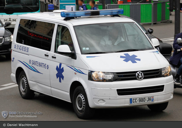 Paris - Ambulances Services Sainte-Marthe - KTW - AMB